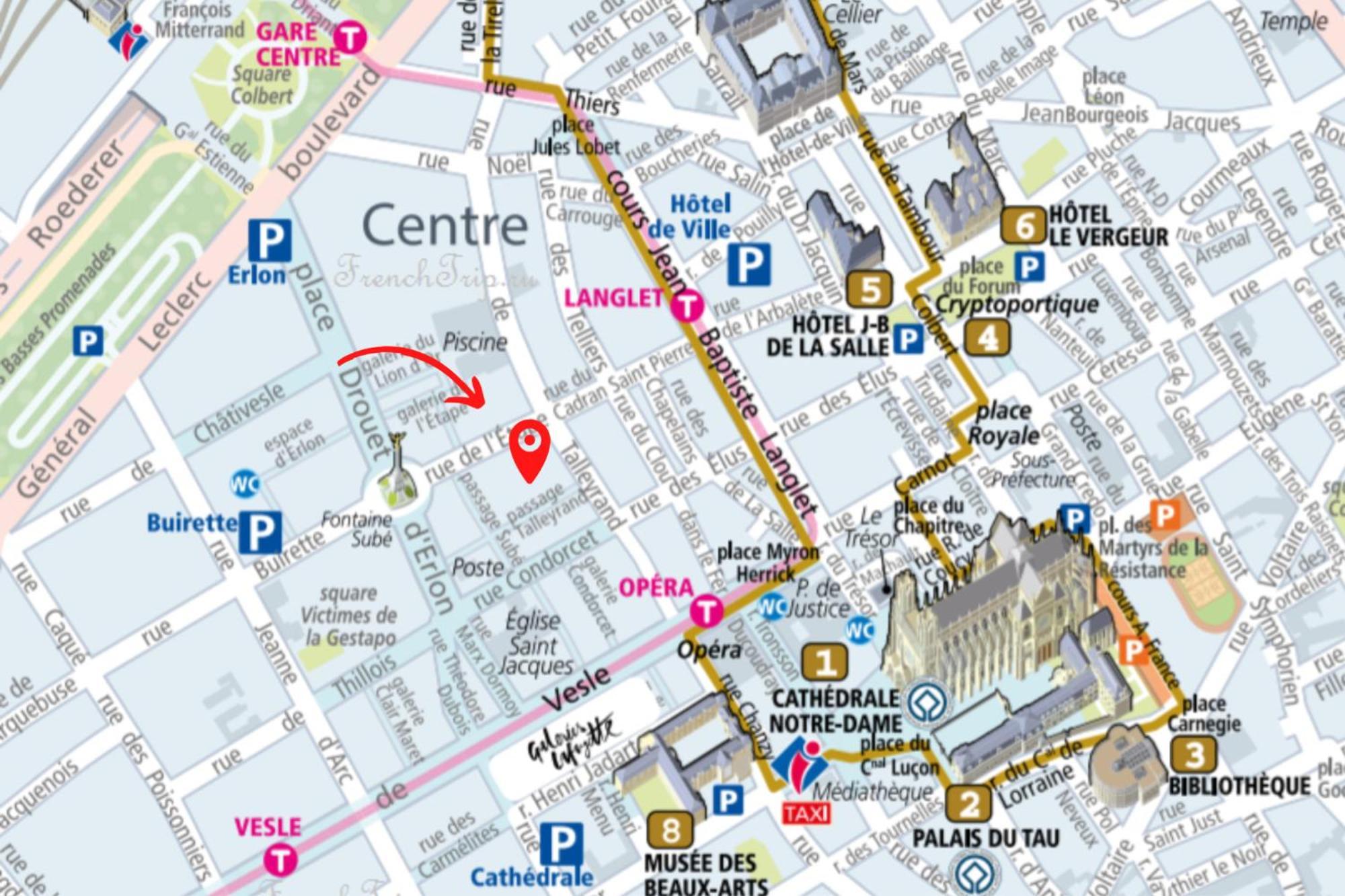 Passage Secret - Ideal Pro, Couples, Familles & Amis - Le Calme En Hypercentre - Wifi Haut Debit - Netflix - Machine A Laver - Gare, Cathedrale, Commerces, Restaurants & Transports En Commun A Moins De 10 Minutes A Pied 랭스 외부 사진